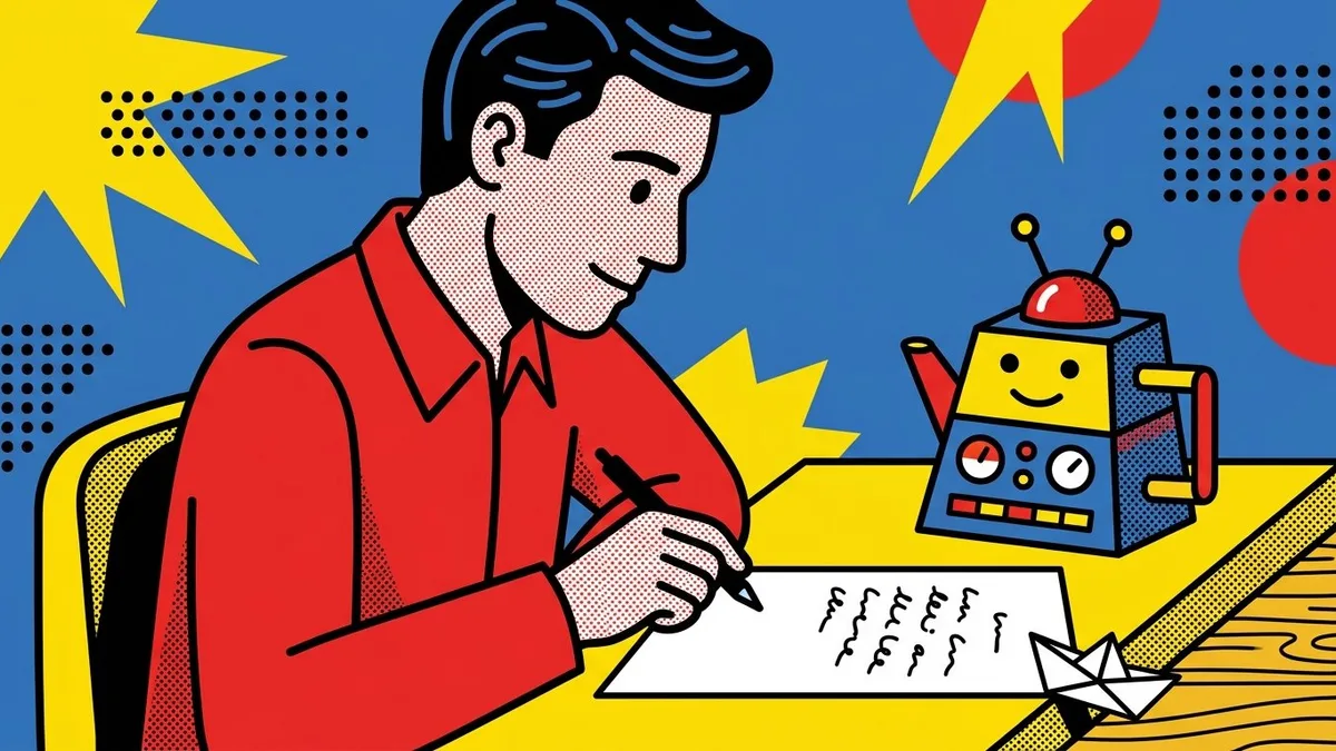 Desk with draft email and checklist — read AI text before you sign your name