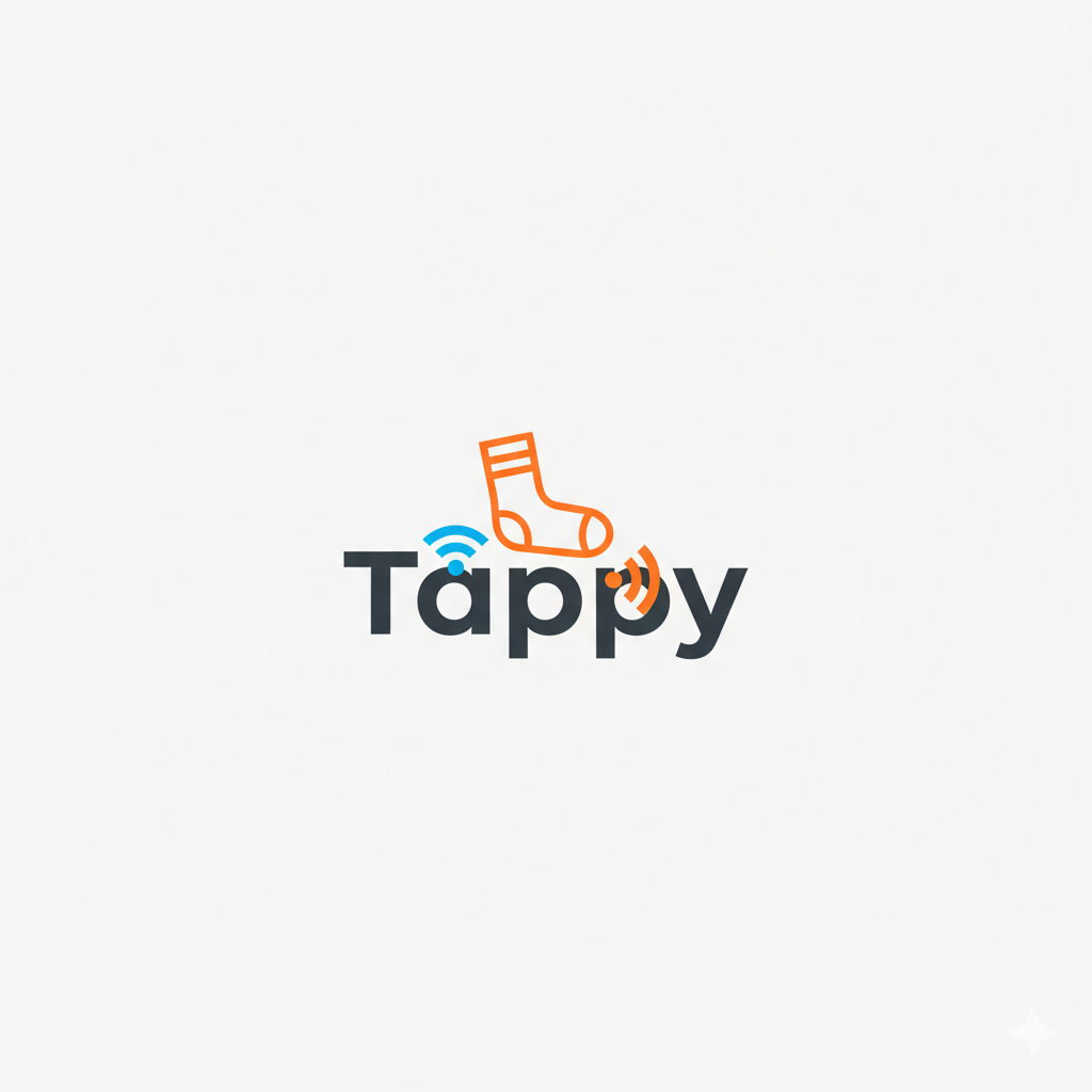 Tappy socks and packaging